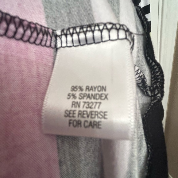 Dana Buchman Women's Multicolored Fluid Striped Pullover 3/4 Sleeve Top Size XL - Picture 4 of 5